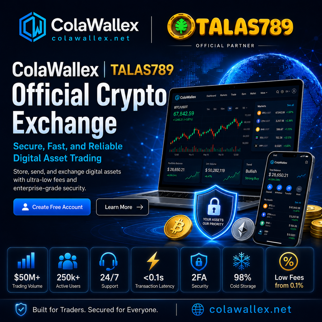 ColaWallex Platform Dashboard - TALAS789 Official